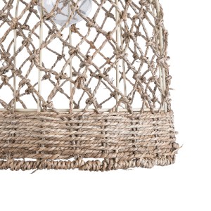 glo-02118-02118_8 GLOBOSTAR® ECUADOR 02118 BOHO ΚΡΕΜΑΣΤΟ ΦΩΤΙΣΤΙΚΟ ΠΛΕΓΜΑ ΜΟΝΟΦΩΤΟ 1 X E27 IP20 ΜΠΕΖ RATTAN 