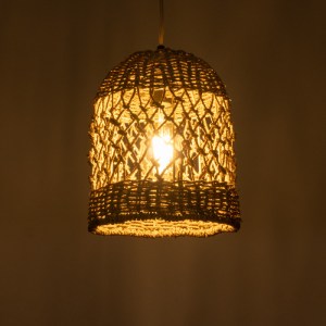glo-02121-02121_3 GLOBOSTAR® ECUADOR 02121 BOHO ΚΡΕΜΑΣΤΟ ΦΩΤΙΣΤΙΚΟ ΠΛΕΓΜΑ ΜΟΝΟΦΩΤΟ 1 X E27 IP20 ΜΠΕΖ RATTAN 