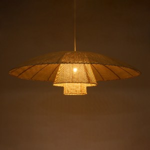 glo-02140-02140_3 GLOBOSTAR® ZORA 02140 BOHO ΚΡΕΜΑΣΤΟ ΦΩΤΙΣΤΙΚΟ ΚΑΜΠΑΝΑ ΜΟΝΟΦΩΤΟ 1 X E27 IP20 ΜΠΕΖ ΥΦΑΣΜΑ - 