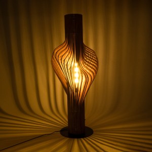 glo-02150-02150_3 GLOBOSTAR® MIHIRO 02150 BOHO ΕΠΙΔΑΠΕΔΙΟ ΦΩΤΙΣΤΙΚΟ ΜΟΝΟΦΩΤΟ 1 X E27 IP20 ΚΑΦΕ ΞΥΛΟ ΜΕ ΜΑΥΡΟ