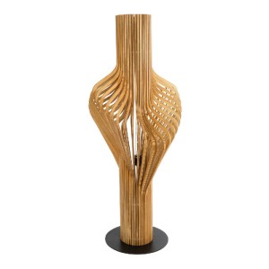 glo-02150-02150_4 GLOBOSTAR® MIHIRO 02150 BOHO ΕΠΙΔΑΠΕΔΙΟ ΦΩΤΙΣΤΙΚΟ ΜΟΝΟΦΩΤΟ 1 X E27 IP20 ΚΑΦΕ ΞΥΛΟ ΜΕ ΜΑΥΡΟ