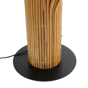 glo-02150-02150_8 GLOBOSTAR® MIHIRO 02150 BOHO ΕΠΙΔΑΠΕΔΙΟ ΦΩΤΙΣΤΙΚΟ ΜΟΝΟΦΩΤΟ 1 X E27 IP20 ΚΑΦΕ ΞΥΛΟ ΜΕ ΜΑΥΡΟ