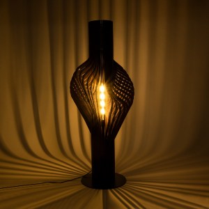 glo-02151-02151_3 GLOBOSTAR® MIHIRO 02151 BOHO ΕΠΙΔΑΠΕΔΙΟ ΦΩΤΙΣΤΙΚΟ ΜΟΝΟΦΩΤΟ 1 X E27 IP20 ΚΑΦΕ ΞΥΛΟ ΜΕ ΜΑΥΡΟ