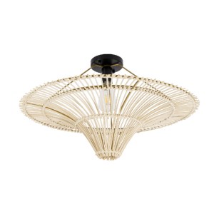 glo-02152-02152_5 GLOBOSTAR® PALERMO 02152 BOHO ΚΡΕΜΑΣΤΟ ΦΩΤΙΣΤΙΚΟ ΠΛΕΓΜΑ ΜΟΝΟΦΩΤΟ 1 X E27 IP20 ΜΠΕΖ ΞΥΛΟ - 