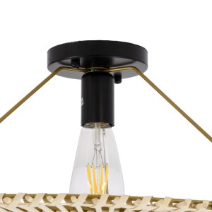 glo-02152-02152_8 GLOBOSTAR® PALERMO 02152 BOHO ΚΡΕΜΑΣΤΟ ΦΩΤΙΣΤΙΚΟ ΠΛΕΓΜΑ ΜΟΝΟΦΩΤΟ 1 X E27 IP20 ΜΠΕΖ ΞΥΛΟ - 