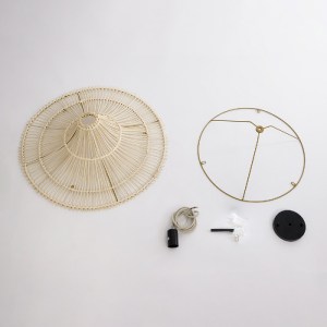 glo-02152-02152_9 GLOBOSTAR® PALERMO 02152 BOHO ΚΡΕΜΑΣΤΟ ΦΩΤΙΣΤΙΚΟ ΠΛΕΓΜΑ ΜΟΝΟΦΩΤΟ 1 X E27 IP20 ΜΠΕΖ ΞΥΛΟ - 