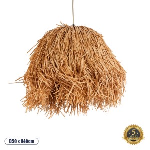 glo-02154-02154_0 GLOBOSTAR® GUADELOUPE 02154 BOHO ΚΡΕΜΑΣΤΟ ΦΩΤΙΣΤΙΚΟ ΠΛΕΓΜΑ ΜΟΝΟΦΩΤΟ 1 X E27 IP20 ΚΑΦΕ ΡΑΦΙ