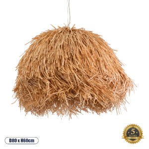 glo-02155-02155_00 GLOBOSTAR® GUADELOUPE 02155 BOHO ΚΡΕΜΑΣΤΟ ΦΩΤΙΣΤΙΚΟ ΠΛΕΓΜΑ ΜΟΝΟΦΩΤΟ 1 X E27 IP20 ΚΑΦΕ ΡΑΦΙ