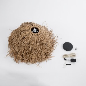 glo-02157-02157_10 GLOBOSTAR® GUADELOUPE 02157 BOHO ΚΡΕΜΑΣΤΟ ΦΩΤΙΣΤΙΚΟ ΠΛΕΓΜΑ ΜΟΝΟΦΩΤΟ 1 X E27 IP20 ΜΠΕΖ ΡΑΦΙ
