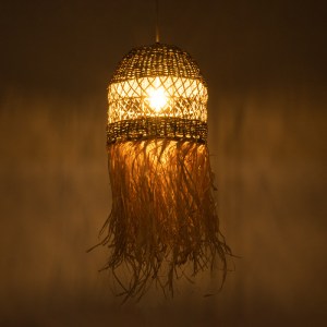 glo-02160-02160_3 GLOBOSTAR® SAINTLUCIA 02160 BOHO ΚΡΕΜΑΣΤΟ ΦΩΤΙΣΤΙΚΟ ΠΛΕΓΜΑ ΜΟΝΟΦΩΤΟ 1 X E27 IP20 ΚΑΦΕ ΡΑΦΙ