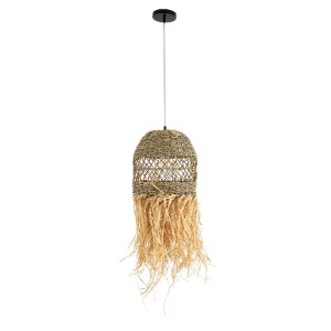 glo-02160-02160_4 GLOBOSTAR® SAINTLUCIA 02160 BOHO ΚΡΕΜΑΣΤΟ ΦΩΤΙΣΤΙΚΟ ΠΛΕΓΜΑ ΜΟΝΟΦΩΤΟ 1 X E27 IP20 ΚΑΦΕ ΡΑΦΙ