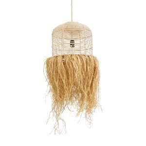 glo-02162-02162_2 GLOBOSTAR® BASSETERRE 02162 BOHO ΚΡΕΜΑΣΤΟ ΦΩΤΙΣΤΙΚΟ ΠΛΕΓΜΑ ΜΟΝΟΦΩΤΟ 1 X E27 IP20 ΜΠΕΖ ΞΥΛΟ