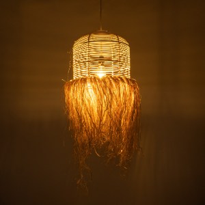 glo-02162-02162_3 GLOBOSTAR® BASSETERRE 02162 BOHO ΚΡΕΜΑΣΤΟ ΦΩΤΙΣΤΙΚΟ ΠΛΕΓΜΑ ΜΟΝΟΦΩΤΟ 1 X E27 IP20 ΜΠΕΖ ΞΥΛΟ