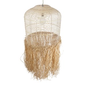 glo-02163-02163_7 GLOBOSTAR® BASSETERRE 02163 BOHO ΚΡΕΜΑΣΤΟ ΦΩΤΙΣΤΙΚΟ ΠΛΕΓΜΑ ΜΟΝΟΦΩΤΟ 1 X E27 IP20 ΜΠΕΖ ΞΥΛΟ