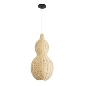 glo-02168-02168_4 GLOBOSTAR® KINGSTOWN 02168 BOHO ΚΡΕΜΑΣΤΟ ΦΩΤΙΣΤΙΚΟ ΠΛΕΓΜΑ ΜΟΝΟΦΩΤΟ 1 X E27 IP20 ΜΠΕΖ ΞΥΛΟ 