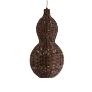 glo-02169-02169_5 GLOBOSTAR® KINGSTOWN 02169 BOHO ΚΡΕΜΑΣΤΟ ΦΩΤΙΣΤΙΚΟ ΠΛΕΓΜΑ ΜΟΝΟΦΩΤΟ 1 X E27 IP20 ΚΑΦΕ ΞΥΛΟ 