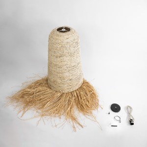 glo-02171-02171_10 GLOBOSTAR® LETA 02171 BOHO ΚΡΕΜΑΣΤΟ ΦΩΤΙΣΤΙΚΟ ΠΛΕΓΜΑ ΜΟΝΟΦΩΤΟ 1 X E27 IP20 ΜΠΕΖ ΡΑΦΙΑ - Μ5