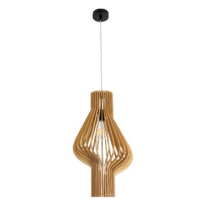 glo-02172-02172_4 GLOBOSTAR® MIHIRO 02172 BOHO ΚΡΕΜΑΣΤΟ ΦΩΤΙΣΤΙΚΟ ΠΛΕΓΜΑ ΜΟΝΟΦΩΤΟ 1 X E27 IP20 ΜΠΕΖ ΞΥΛΟ - Μ