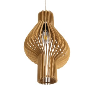 glo-02172-02172_6 GLOBOSTAR® MIHIRO 02172 BOHO ΚΡΕΜΑΣΤΟ ΦΩΤΙΣΤΙΚΟ ΠΛΕΓΜΑ ΜΟΝΟΦΩΤΟ 1 X E27 IP20 ΜΠΕΖ ΞΥΛΟ - Μ