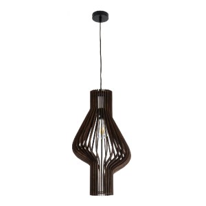 glo-02173-02173_4 GLOBOSTAR® MIHIRO 02173 BOHO ΚΡΕΜΑΣΤΟ ΦΩΤΙΣΤΙΚΟ ΠΛΕΓΜΑ ΜΟΝΟΦΩΤΟ 1 X E27 IP20 ΚΑΦΕ ΞΥΛΟ - Μ