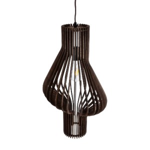 glo-02173-02173_7 GLOBOSTAR® MIHIRO 02173 BOHO ΚΡΕΜΑΣΤΟ ΦΩΤΙΣΤΙΚΟ ΠΛΕΓΜΑ ΜΟΝΟΦΩΤΟ 1 X E27 IP20 ΚΑΦΕ ΞΥΛΟ - Μ