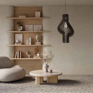 glo-02173-post_318 GLOBOSTAR® MIHIRO 02173 BOHO ΚΡΕΜΑΣΤΟ ΦΩΤΙΣΤΙΚΟ ΠΛΕΓΜΑ ΜΟΝΟΦΩΤΟ 1 X E27 IP20 ΚΑΦΕ ΞΥΛΟ - Μ