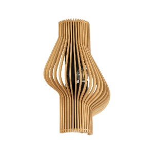 glo-02174-02174_2 GLOBOSTAR® MIHIRO 02174 BOHO ΕΠΙΤΟΙΧΙΟ ΦΩΤΙΣΤΙΚΟ ΑΠΛΙΚΑ ΜΟΝΟΦΩΤΟ 1 X E27 IP20 ΚΑΦΕ ΞΥΛΟ - 