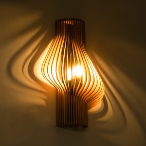 glo-02174-02174_3 GLOBOSTAR® MIHIRO 02174 BOHO ΕΠΙΤΟΙΧΙΟ ΦΩΤΙΣΤΙΚΟ ΑΠΛΙΚΑ ΜΟΝΟΦΩΤΟ 1 X E27 IP20 ΚΑΦΕ ΞΥΛΟ - 