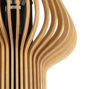 glo-02174-02174_6 GLOBOSTAR® MIHIRO 02174 BOHO ΕΠΙΤΟΙΧΙΟ ΦΩΤΙΣΤΙΚΟ ΑΠΛΙΚΑ ΜΟΝΟΦΩΤΟ 1 X E27 IP20 ΚΑΦΕ ΞΥΛΟ - 