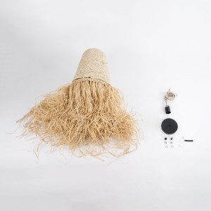 glo-02189-02189_10 GLOBOSTAR® LETA 02189 BOHO ΚΡΕΜΑΣΤΟ ΦΩΤΙΣΤΙΚΟ ΠΛΕΓΜΑ ΜΟΝΟΦΩΤΟ 1 X E27 IP20 ΜΠΕΖ ΡΑΦΙΑ - Μ3