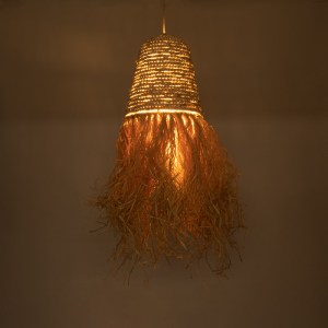 glo-02189-02189_3 GLOBOSTAR® LETA 02189 BOHO ΚΡΕΜΑΣΤΟ ΦΩΤΙΣΤΙΚΟ ΠΛΕΓΜΑ ΜΟΝΟΦΩΤΟ 1 X E27 IP20 ΜΠΕΖ ΡΑΦΙΑ - Μ3
