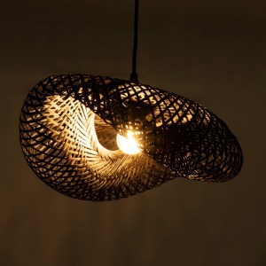glo-02200-02200_3 GLOBOSTAR® MEXICO 02200 BOHO ΚΡΕΜΑΣΤΟ ΦΩΤΙΣΤΙΚΟ ΠΛΕΓΜΑ ΜΟΝΟΦΩΤΟ 1 X E27 IP20 ΜΑΥΡΟ ΞΥΛΟ - 