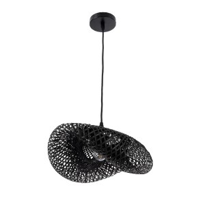 glo-02200-02200_4 GLOBOSTAR® MEXICO 02200 BOHO ΚΡΕΜΑΣΤΟ ΦΩΤΙΣΤΙΚΟ ΠΛΕΓΜΑ ΜΟΝΟΦΩΤΟ 1 X E27 IP20 ΜΑΥΡΟ ΞΥΛΟ - 