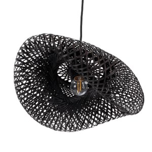 glo-02200-02200_6 GLOBOSTAR® MEXICO 02200 BOHO ΚΡΕΜΑΣΤΟ ΦΩΤΙΣΤΙΚΟ ΠΛΕΓΜΑ ΜΟΝΟΦΩΤΟ 1 X E27 IP20 ΜΑΥΡΟ ΞΥΛΟ - 