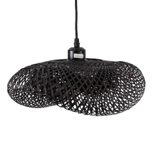 glo-02200-02200_7 GLOBOSTAR® MEXICO 02200 BOHO ΚΡΕΜΑΣΤΟ ΦΩΤΙΣΤΙΚΟ ΠΛΕΓΜΑ ΜΟΝΟΦΩΤΟ 1 X E27 IP20 ΜΑΥΡΟ ΞΥΛΟ - 