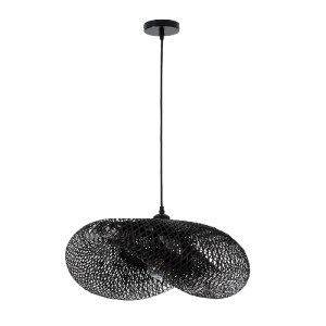 glo-02201-02201_4 GLOBOSTAR® MEXICO 02201 BOHO ΚΡΕΜΑΣΤΟ ΦΩΤΙΣΤΙΚΟ ΠΛΕΓΜΑ ΜΟΝΟΦΩΤΟ 1 X E27 IP20 ΜΑΥΡΟ ΞΥΛΟ - 