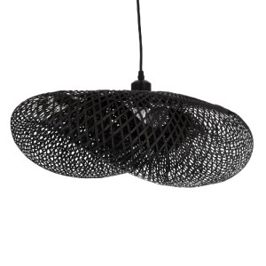 glo-02201-02201_5 GLOBOSTAR® MEXICO 02201 BOHO ΚΡΕΜΑΣΤΟ ΦΩΤΙΣΤΙΚΟ ΠΛΕΓΜΑ ΜΟΝΟΦΩΤΟ 1 X E27 IP20 ΜΑΥΡΟ ΞΥΛΟ - 