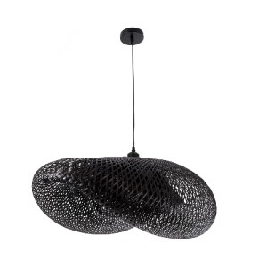 glo-02202-02202_4 GLOBOSTAR® MEXICO 02202 BOHO ΚΡΕΜΑΣΤΟ ΦΩΤΙΣΤΙΚΟ ΠΛΕΓΜΑ ΜΟΝΟΦΩΤΟ 1 X E27 IP20 ΜΑΥΡΟ ΞΥΛΟ - 