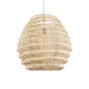 glo-02206-02206_2 GLOBOSTAR® OREGON 02206 BOHO ΚΡΕΜΑΣΤΟ ΦΩΤΙΣΤΙΚΟ ΠΛΕΓΜΑ ΜΟΝΟΦΩΤΟ 1 X E27 IP20 ΜΠΕΖ ΞΥΛΟ - Μ