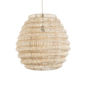 glo-02206-02206_5 GLOBOSTAR® OREGON 02206 BOHO ΚΡΕΜΑΣΤΟ ΦΩΤΙΣΤΙΚΟ ΠΛΕΓΜΑ ΜΟΝΟΦΩΤΟ 1 X E27 IP20 ΜΠΕΖ ΞΥΛΟ - Μ