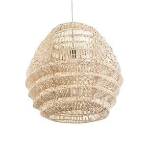 glo-02206-02206_6 GLOBOSTAR® OREGON 02206 BOHO ΚΡΕΜΑΣΤΟ ΦΩΤΙΣΤΙΚΟ ΠΛΕΓΜΑ ΜΟΝΟΦΩΤΟ 1 X E27 IP20 ΜΠΕΖ ΞΥΛΟ - Μ