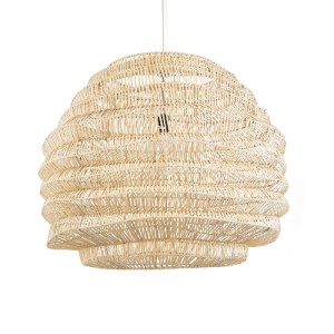 glo-02207-02207_2 GLOBOSTAR® OREGON 02207 BOHO ΚΡΕΜΑΣΤΟ ΦΩΤΙΣΤΙΚΟ ΠΛΕΓΜΑ ΜΟΝΟΦΩΤΟ 1 X E27 IP20 ΜΠΕΖ ΞΥΛΟ - Μ