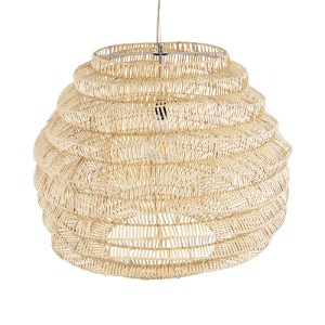 glo-02207-02207_7 GLOBOSTAR® OREGON 02207 BOHO ΚΡΕΜΑΣΤΟ ΦΩΤΙΣΤΙΚΟ ΠΛΕΓΜΑ ΜΟΝΟΦΩΤΟ 1 X E27 IP20 ΜΠΕΖ ΞΥΛΟ - Μ