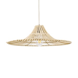 glo-02208-02208_2 GLOBOSTAR® PALERMO 02208 BOHO ΚΡΕΜΑΣΤΟ ΦΩΤΙΣΤΙΚΟ ΠΛΕΓΜΑ ΜΟΝΟΦΩΤΟ 1 X E27 IP20 ΜΠΕΖ ΞΥΛΟ - 