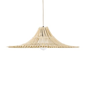 glo-02208-02208_5 GLOBOSTAR® PALERMO 02208 BOHO ΚΡΕΜΑΣΤΟ ΦΩΤΙΣΤΙΚΟ ΠΛΕΓΜΑ ΜΟΝΟΦΩΤΟ 1 X E27 IP20 ΜΠΕΖ ΞΥΛΟ - 