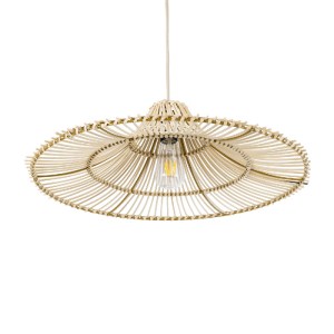 glo-02208-02208_6 GLOBOSTAR® PALERMO 02208 BOHO ΚΡΕΜΑΣΤΟ ΦΩΤΙΣΤΙΚΟ ΠΛΕΓΜΑ ΜΟΝΟΦΩΤΟ 1 X E27 IP20 ΜΠΕΖ ΞΥΛΟ - 