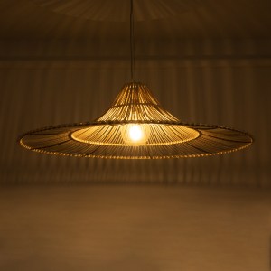 glo-02209-02209_3 GLOBOSTAR® PALERMO 02209 BOHO ΚΡΕΜΑΣΤΟ ΦΩΤΙΣΤΙΚΟ ΠΛΕΓΜΑ ΜΟΝΟΦΩΤΟ 1 X E27 IP20 ΜΠΕΖ ΞΥΛΟ - 