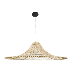 glo-02209-02209_4 GLOBOSTAR® PALERMO 02209 BOHO ΚΡΕΜΑΣΤΟ ΦΩΤΙΣΤΙΚΟ ΠΛΕΓΜΑ ΜΟΝΟΦΩΤΟ 1 X E27 IP20 ΜΠΕΖ ΞΥΛΟ - 