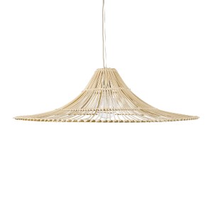 glo-02209-02209_5 GLOBOSTAR® PALERMO 02209 BOHO ΚΡΕΜΑΣΤΟ ΦΩΤΙΣΤΙΚΟ ΠΛΕΓΜΑ ΜΟΝΟΦΩΤΟ 1 X E27 IP20 ΜΠΕΖ ΞΥΛΟ - 