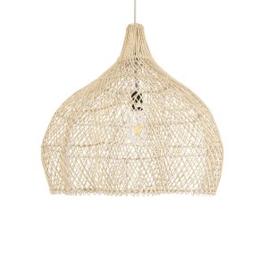glo-02210-02210_5 GLOBOSTAR® ADEJE 02210 BOHO ΚΡΕΜΑΣΤΟ ΦΩΤΙΣΤΙΚΟ ΠΛΕΓΜΑ ΜΟΝΟΦΩΤΟ 1 X E27 IP20 ΜΠΕΖ ΞΥΛΟ - Μ6